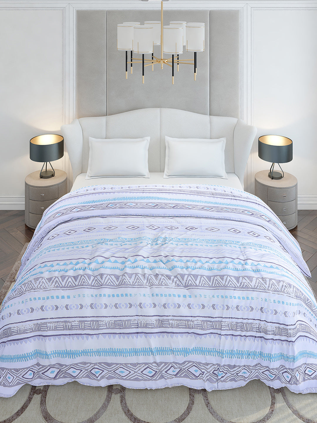 Printed Double Bed 210 GSM Duvet for Mild Winter - (Ecoesy)