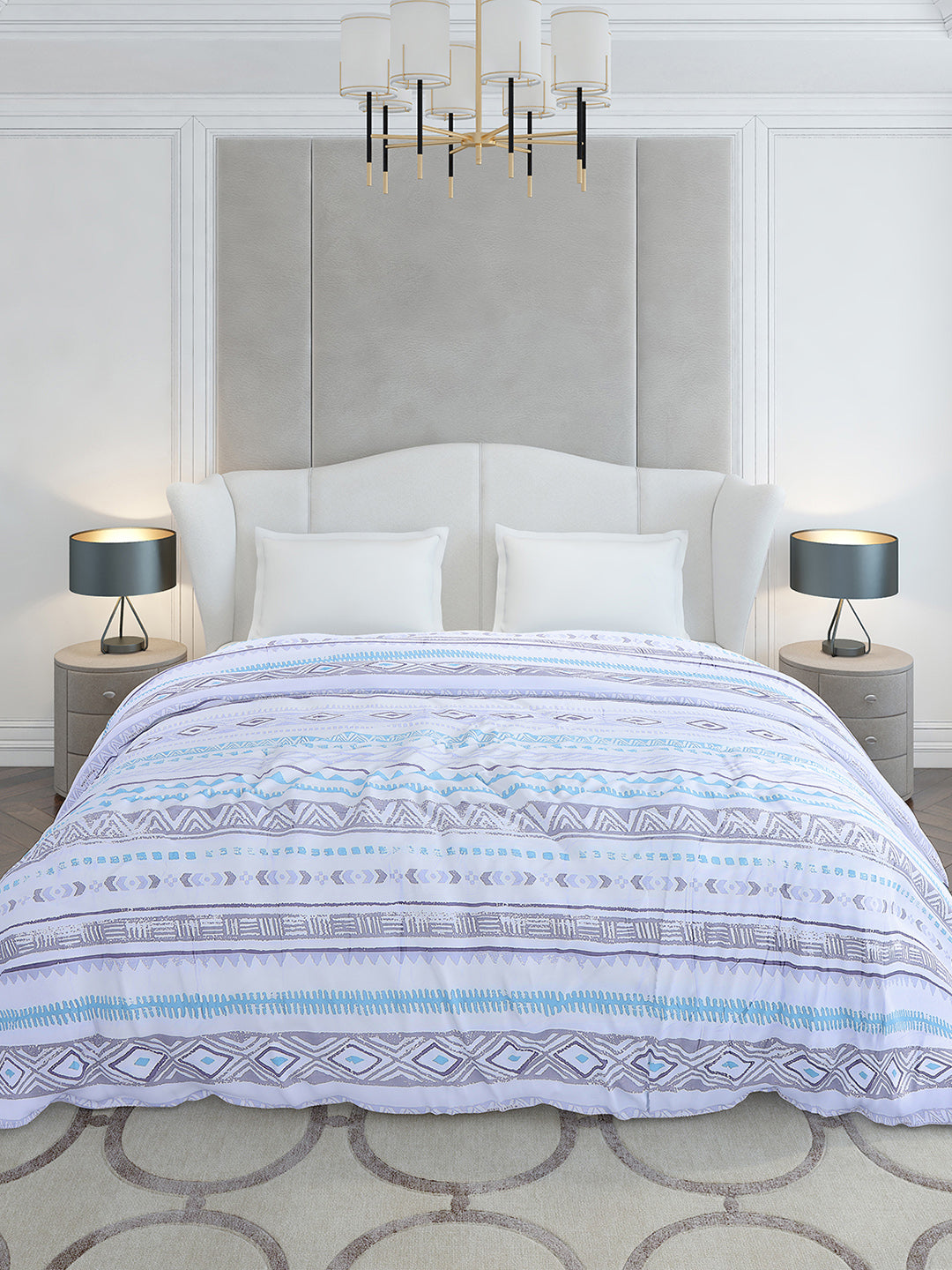 Printed Double Bed 210 GSM Duvet for Mild Winter - (Ecoesy)