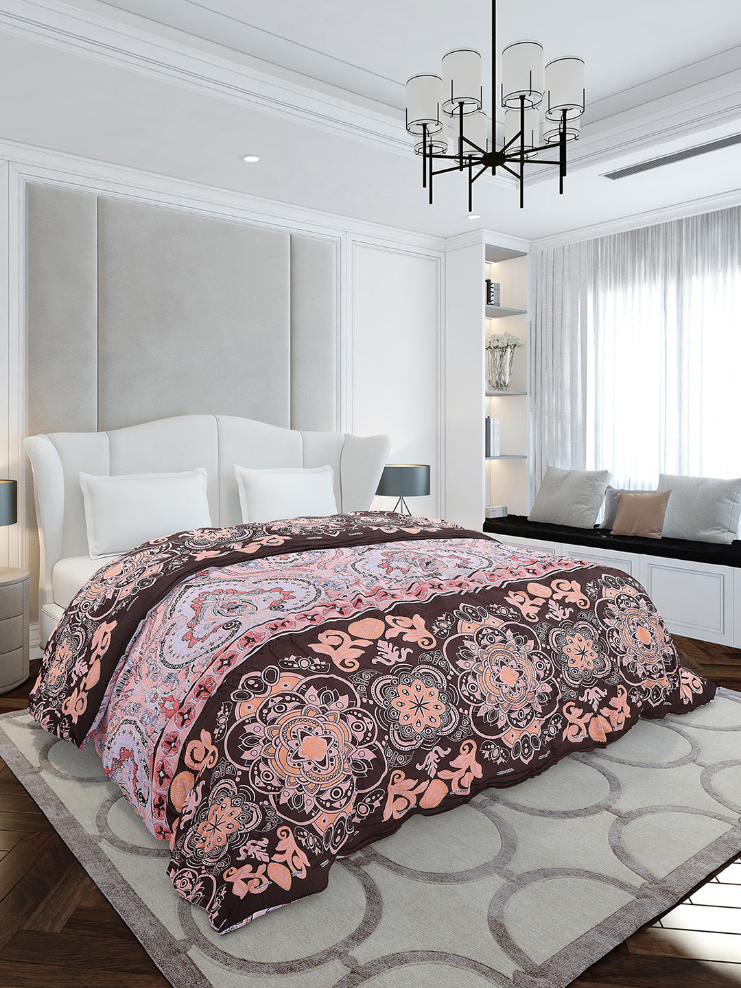 Printed Double Bed 210 GSM Duvet for Mild Winter - (Ecoesy)