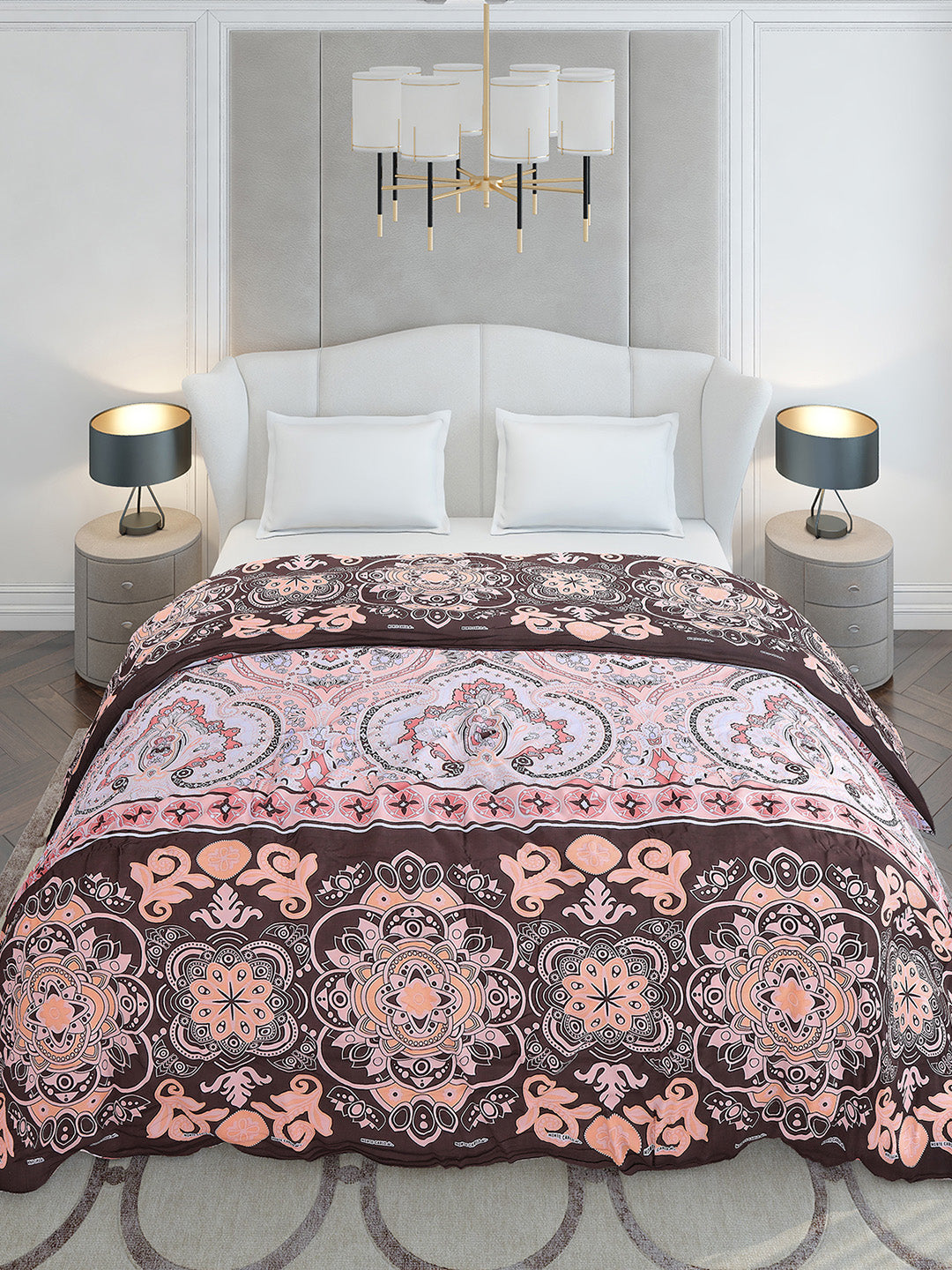 Printed Double Bed 210 GSM Duvet for Mild Winter - (Ecoesy)