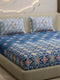 144 TC Cotton Double Bed 1 Fitted Bedsheet with 2 Pillow Cover (Solstice)