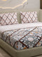 144 TC Cotton Double Bed 1 Fitted Bedsheet with 2 Pillow Cover (Solstice)