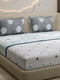 144 TC Cotton Double Bed 1 Fitted Bedsheet with 2 Pillow Cover (Solstice)