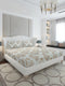 130 GSM Polyester King Size 1 Bedsheet with 2 Pillow Covers (Stanley Gold)