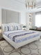 130 GSM Polyester King Size 1 Bedsheet with 2 Pillow Covers (Stanley Gold)