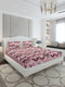 130 GSM Polyester King Size 1 Bedsheet with 2 Pillow Covers (Stanley Gold)