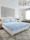 130 GSM Polyester King Size 1 Bedsheet with 2 Pillow Covers (Stanley Gold)
