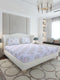 130 GSM Polyester King Size 1 Bedsheet with 2 Pillow Covers (Stanley Gold)