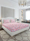 130 GSM Polyester King Size 1 Bedsheet with 2 Pillow Covers (Stanley Gold)