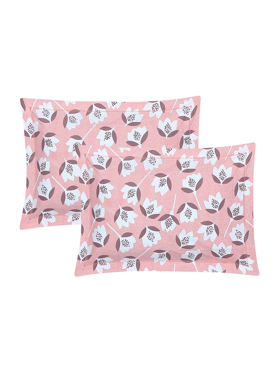 130 GSM Polyester King Size 1 Bedsheet with 2 Pillow Covers (Stanley Gold)