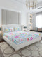 130 GSM Polyester King Size 1 Bedsheet with 2 Pillow Covers (Stanley Gold)