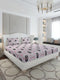 130 GSM Polyester King Size 1 Bedsheet with 2 Pillow Covers (Stanley Gold)