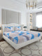 130 GSM Polyester King Size 1 Bedsheet with 2 Pillow Covers (Stanley Gold)
