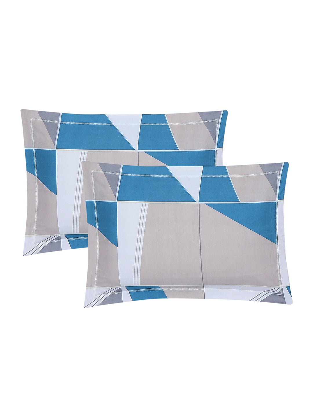 130 GSM Polyester King Size 1 Bedsheet with 2 Pillow Covers (Stanley Gold)