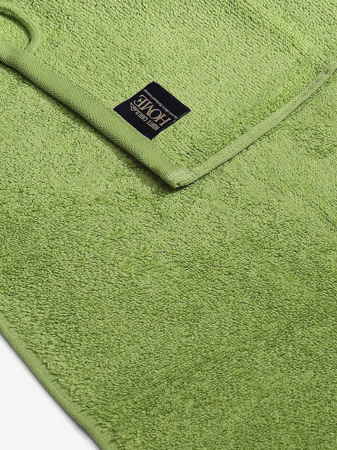 Light Green Cotton Solid 350 GSM Hand Towel (Pack of 2)