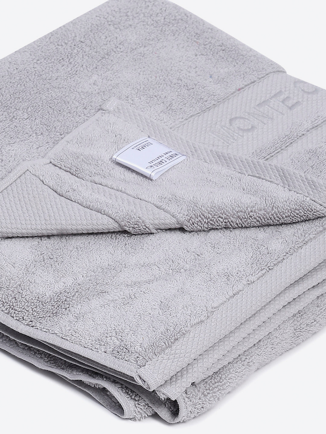 Grey Cotton Solid 650 GSM Bath Towel (Eusapia)