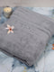 Grey Cotton Solid 650 GSM Bath Towel (Eusapia)