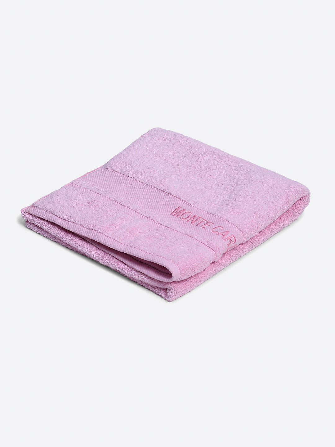Light Pink Cotton Solid 650 GSM Bath Towel (Eusapia)