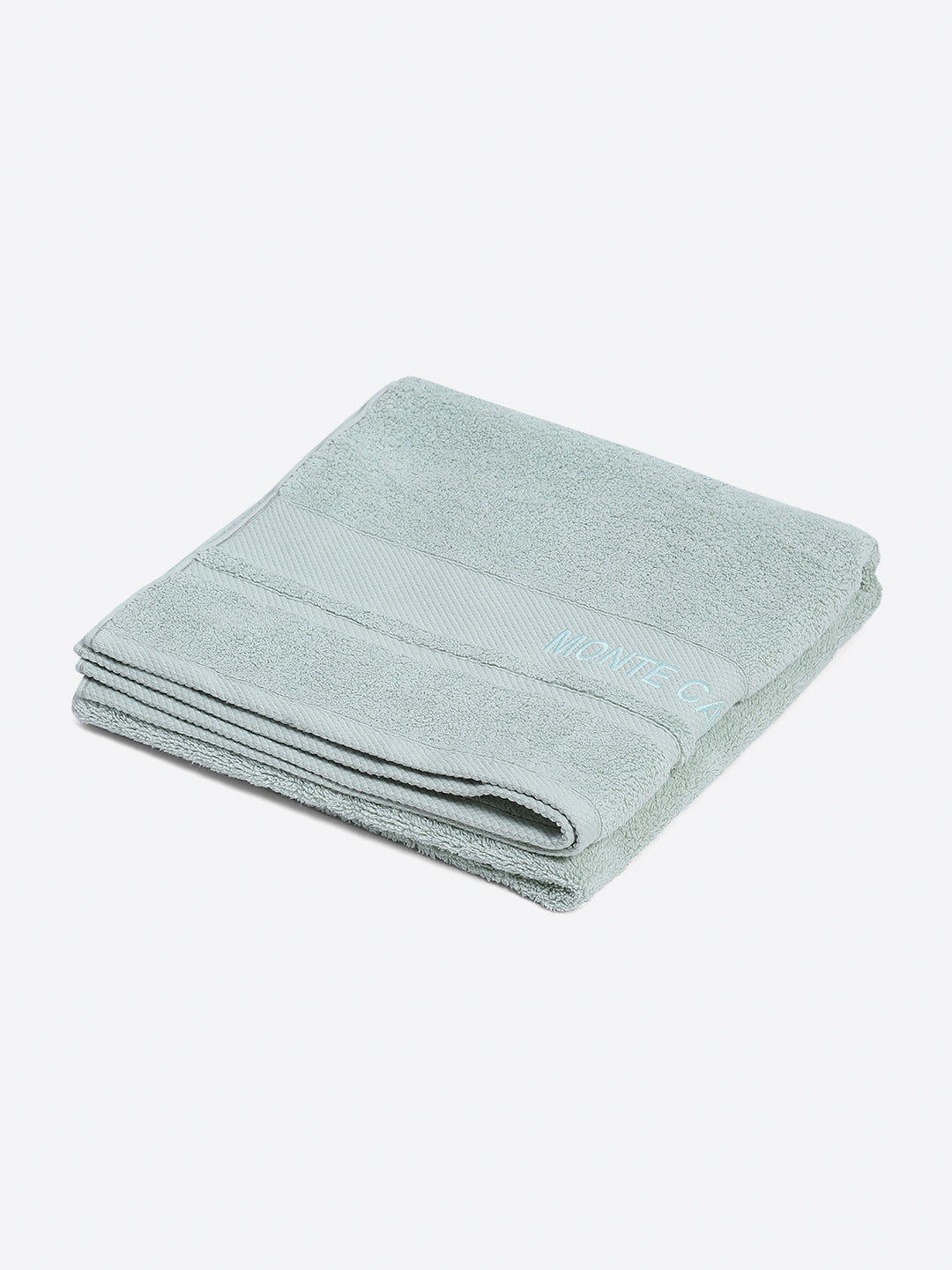 Light Blue Cotton Solid 650 GSM Bath Towel (Eusapia)