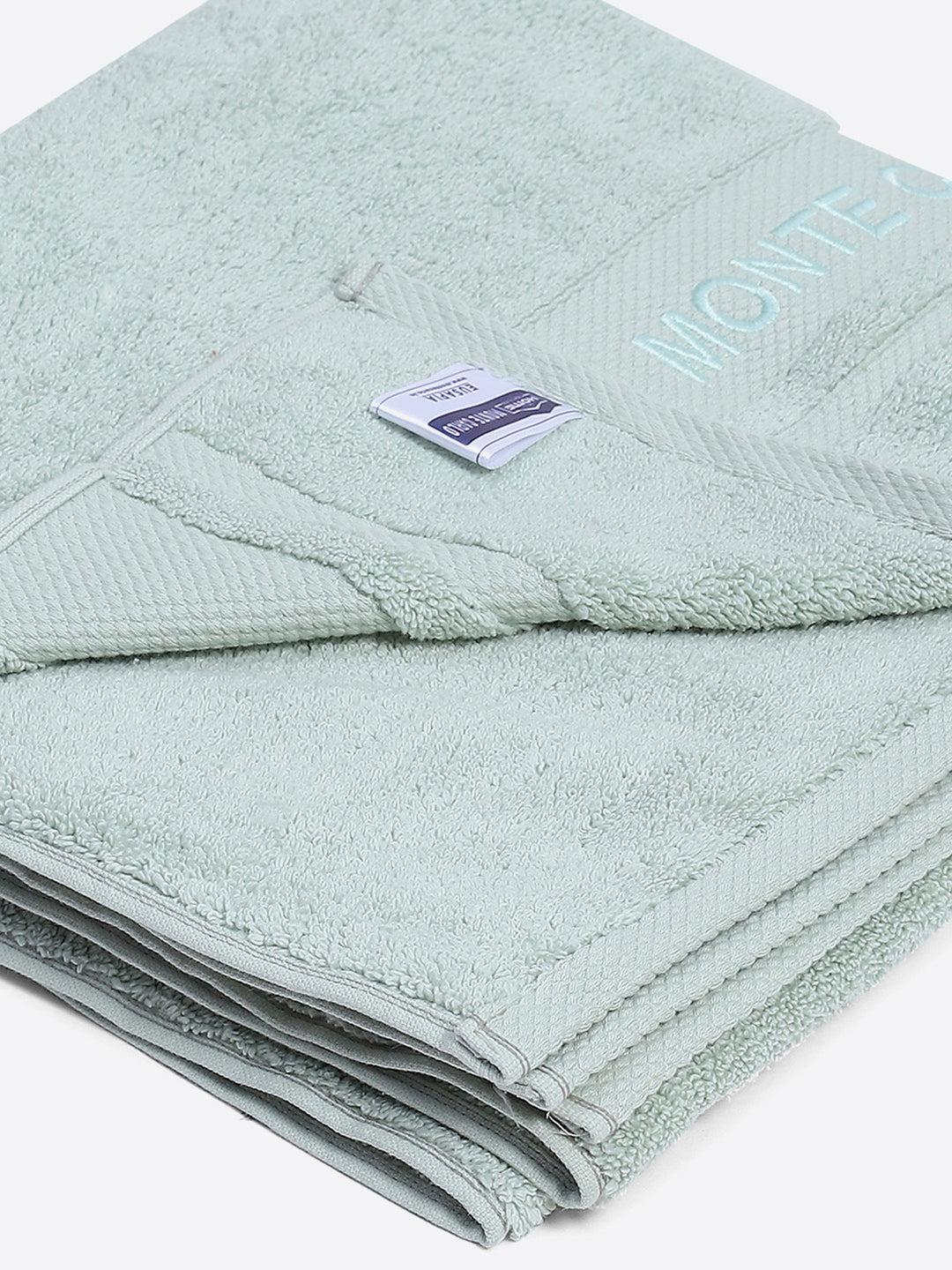 Light Blue Cotton Solid 650 GSM Bath Towel (Eusapia)