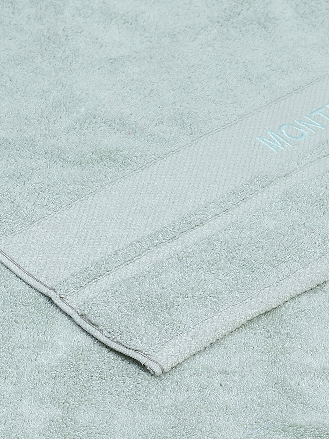 Light Blue Cotton Solid 650 GSM Bath Towel (Eusapia)