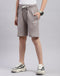 Boys Grey Printed Regular Fit Bermuda