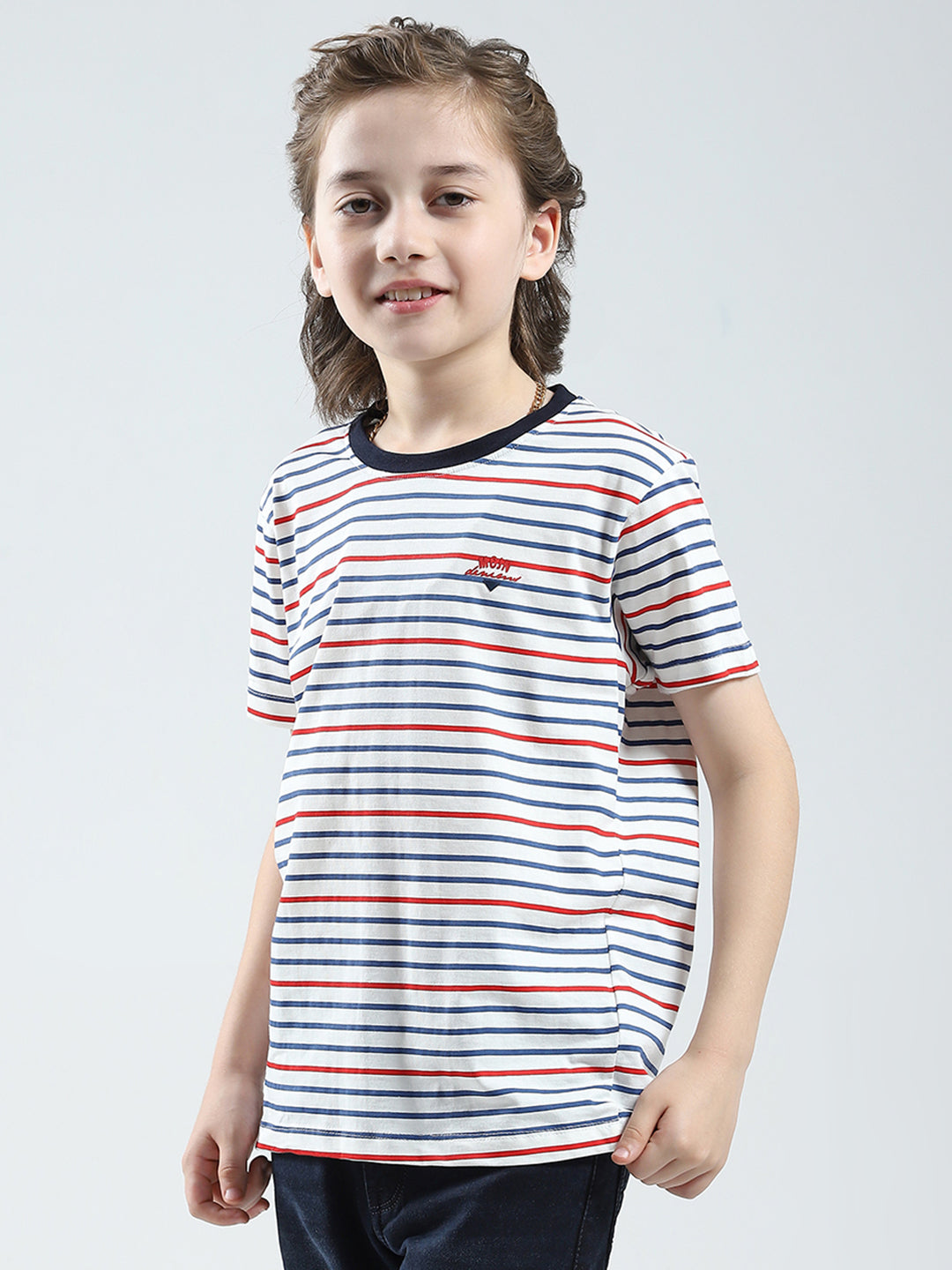 Boys Red, Yellow & White Printed Round Neck Half Sleeve T-Shirt (Pack of 3)