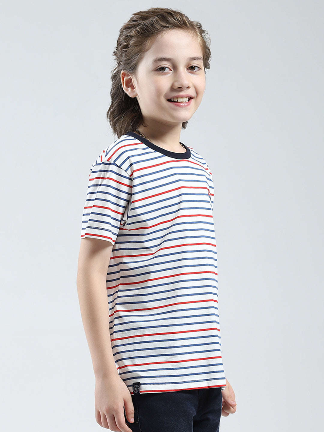 Boys Red, Yellow & White Printed Round Neck Half Sleeve T-Shirt (Pack of 3)