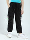 Girls Black Solid Regular Fit Lower