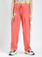 Girls Coral Printed Regular Fit Lower