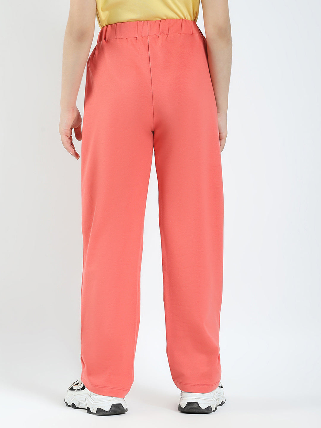 Girls Coral Printed Regular Fit Lower