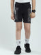 Boys Navy Blue Printed Regular Fit Bermuda