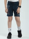 Boys Teal Blue Printed Regular Fit Bermuda