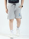 Boys Grey Printed Regular Fit Bermuda