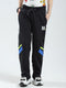 Boys Black Printed Regular Fit Lower