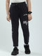 Boys Navy Blue Solid Regular Fit Lower