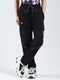 Boys Black Printed Regular Fit Lower