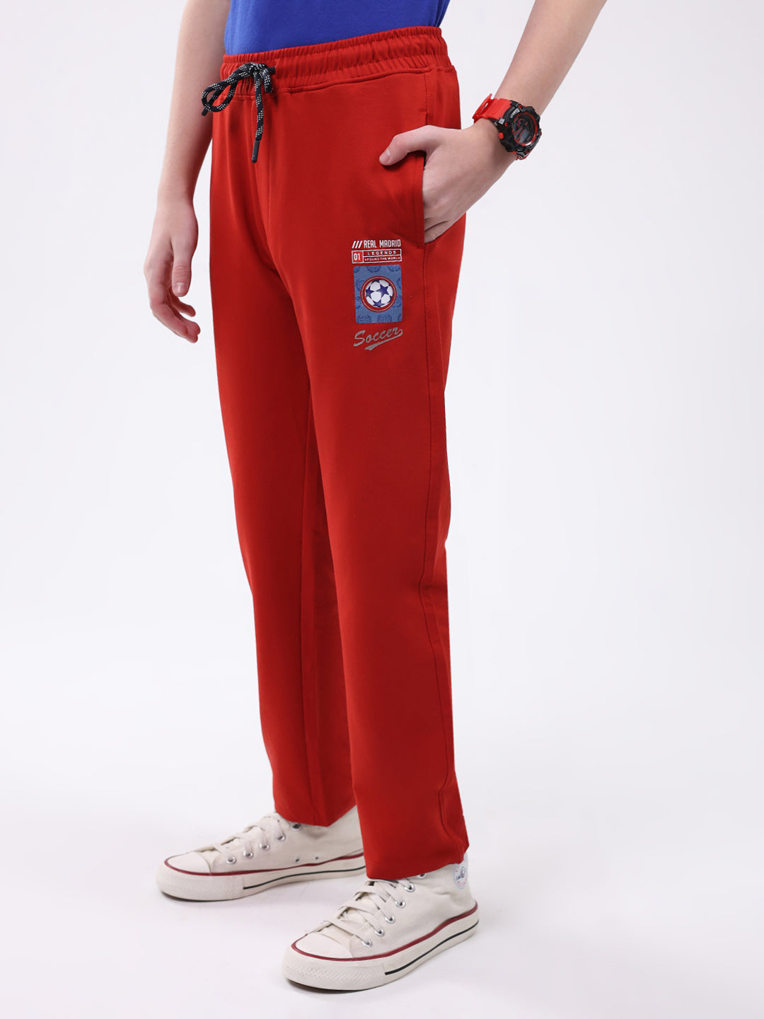 Boys Rust Printed Regular Fit Lower