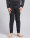 Girls Black Solid Thermal Lower