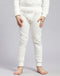 Girls White Solid Thermal Lower