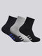 Men Cotton Blend Solid Calf Length Socks (Pack of 3)