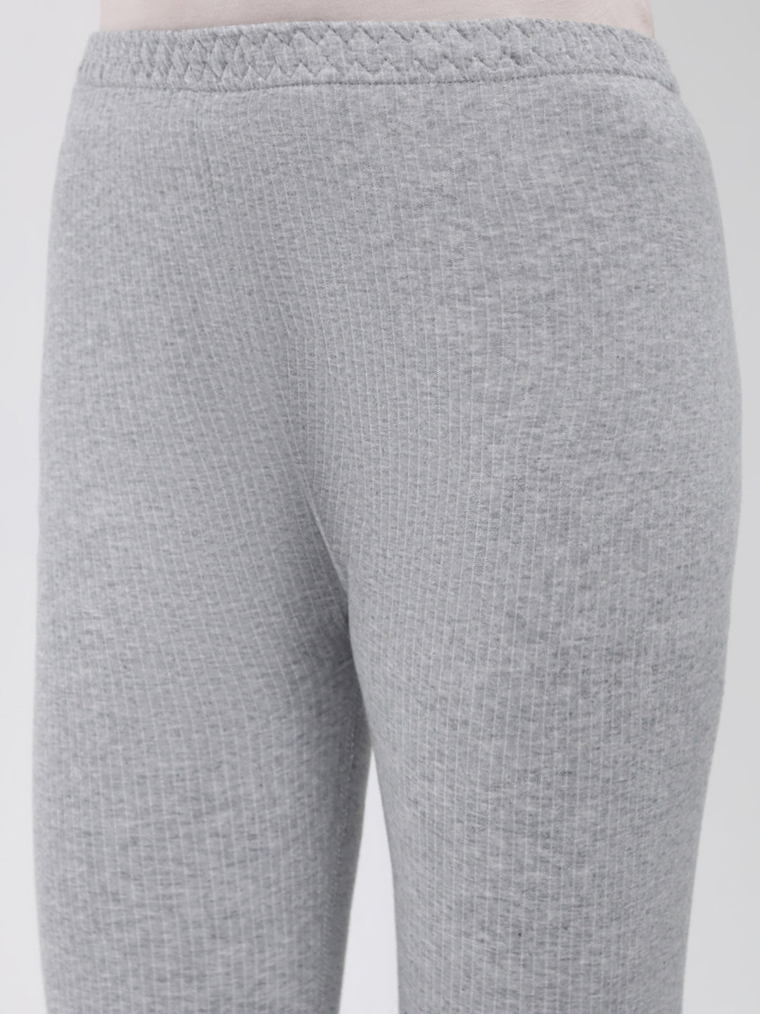 Women Grey Solid Thermal Lower