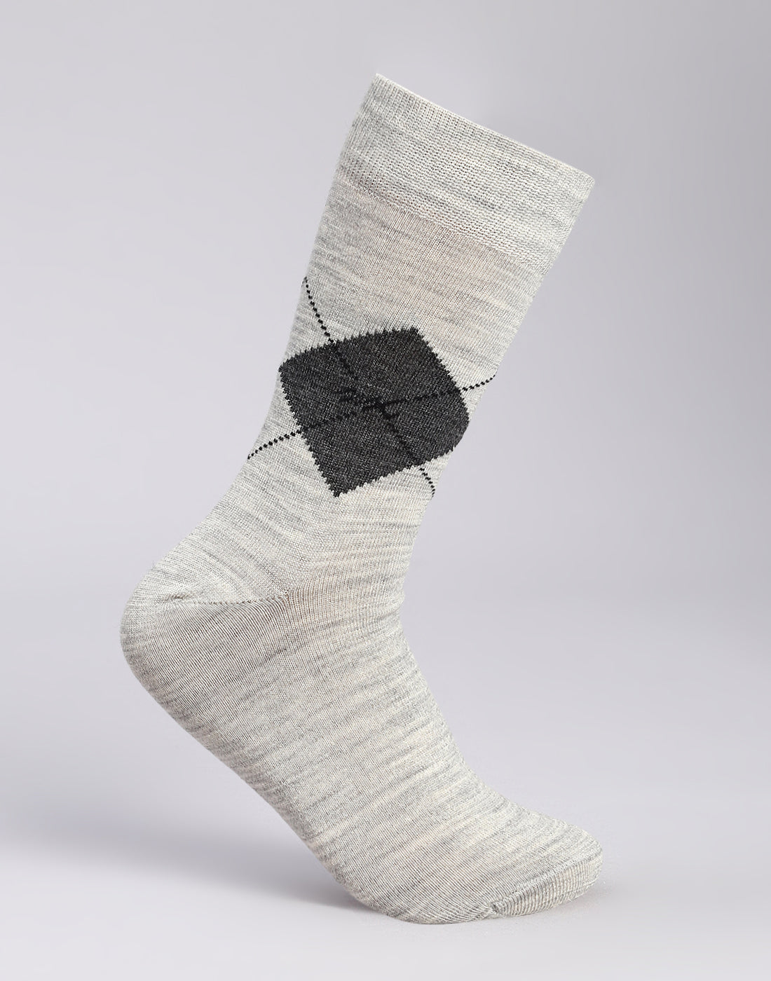 Men Cotton Blend Solid Calf Length Socks (1 Pair)