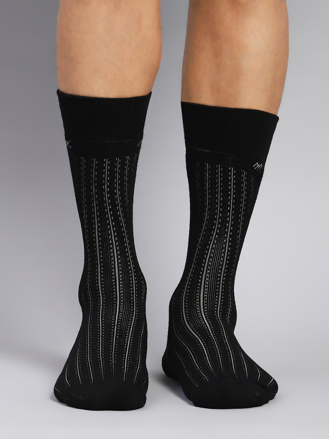 Men Wool blend Self Design Calf Length Socks (Pack of 2)