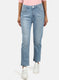 Womens Blue Regular Denim