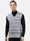 Men Grey Solid Sweater