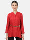 Womens Red Printed Top