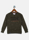Boys Green Printed Sweatshirt