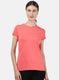 Womens Peach Printed Top