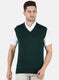 Men Green Solid Sweater